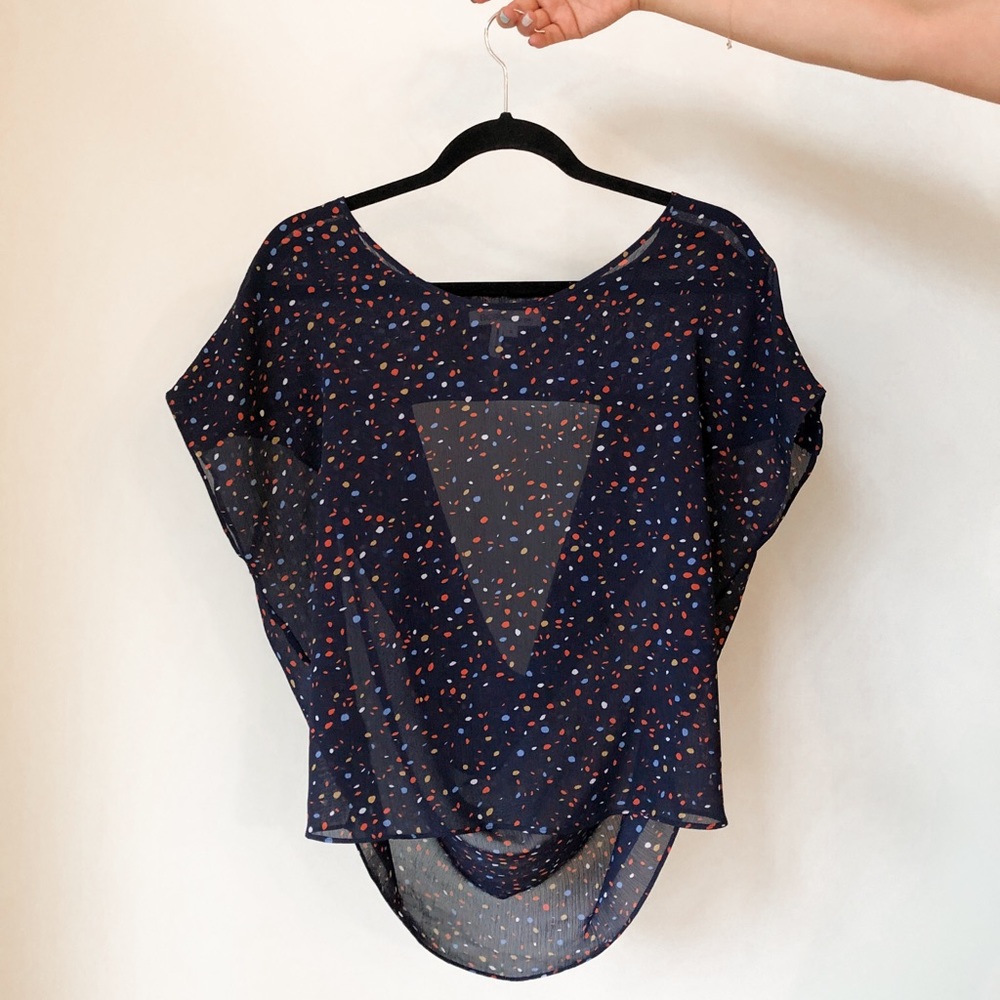 BCBGeneration Sheer Shirt